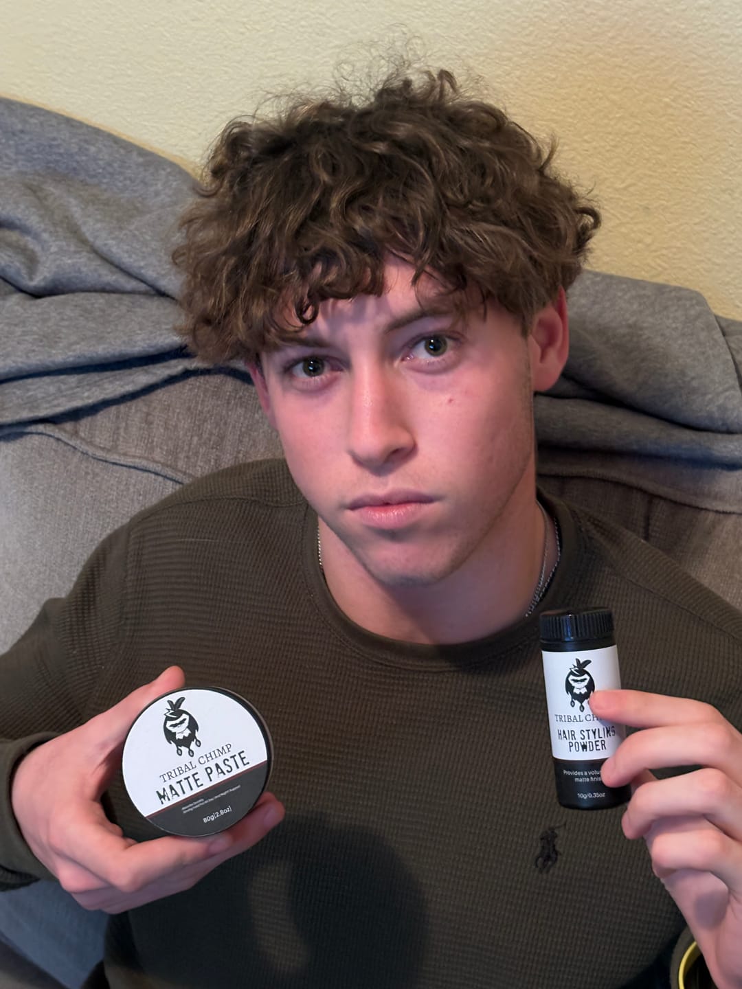 Customer photo review of Hair Styling Powder - Buy 6 Get 10 - Black Friday Exclusive Deal