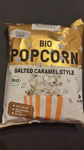 Customer photo review of Bio Popcorn Salted Caramel Style