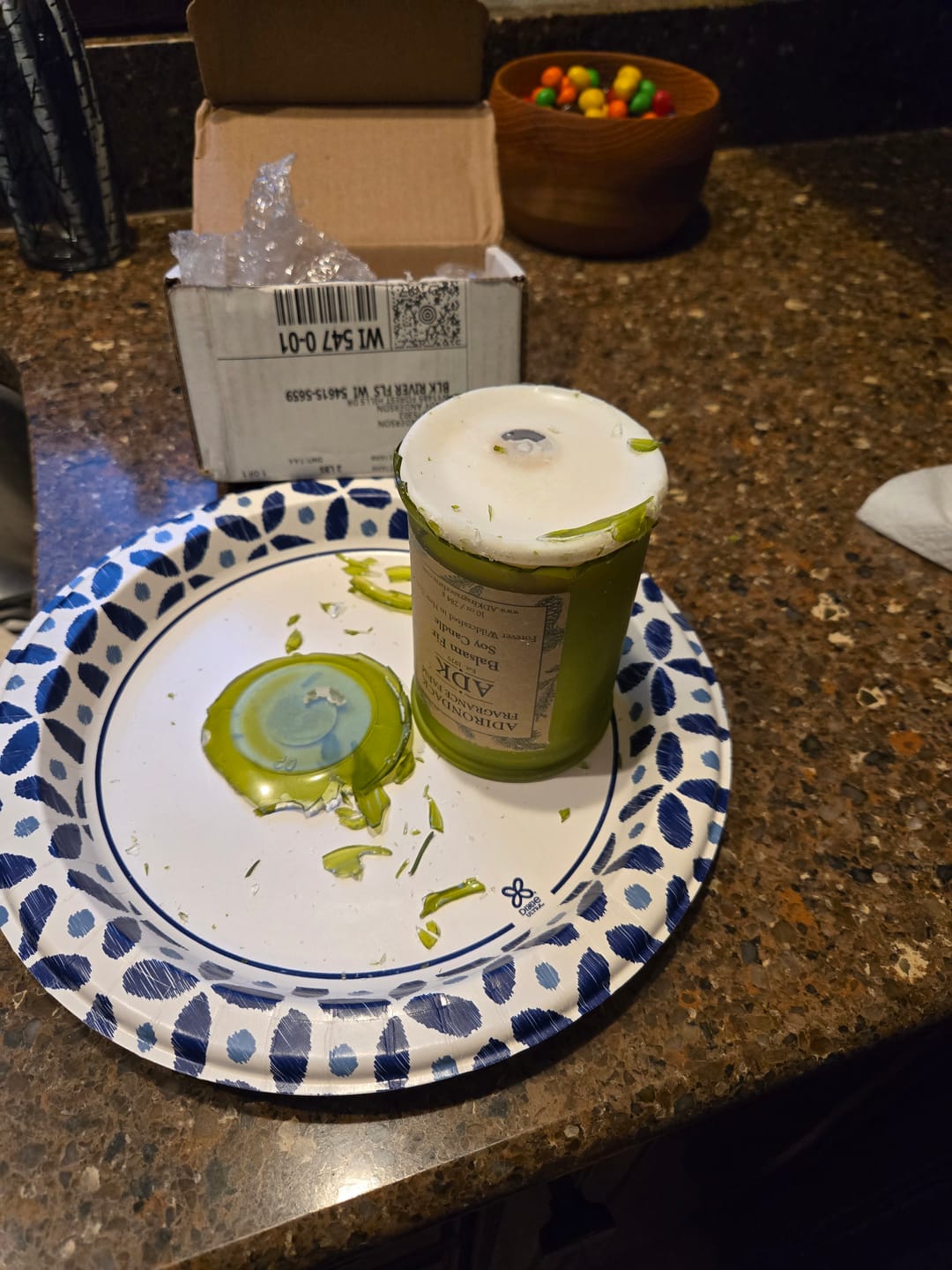Customer photo review of Balsam Fir Candle