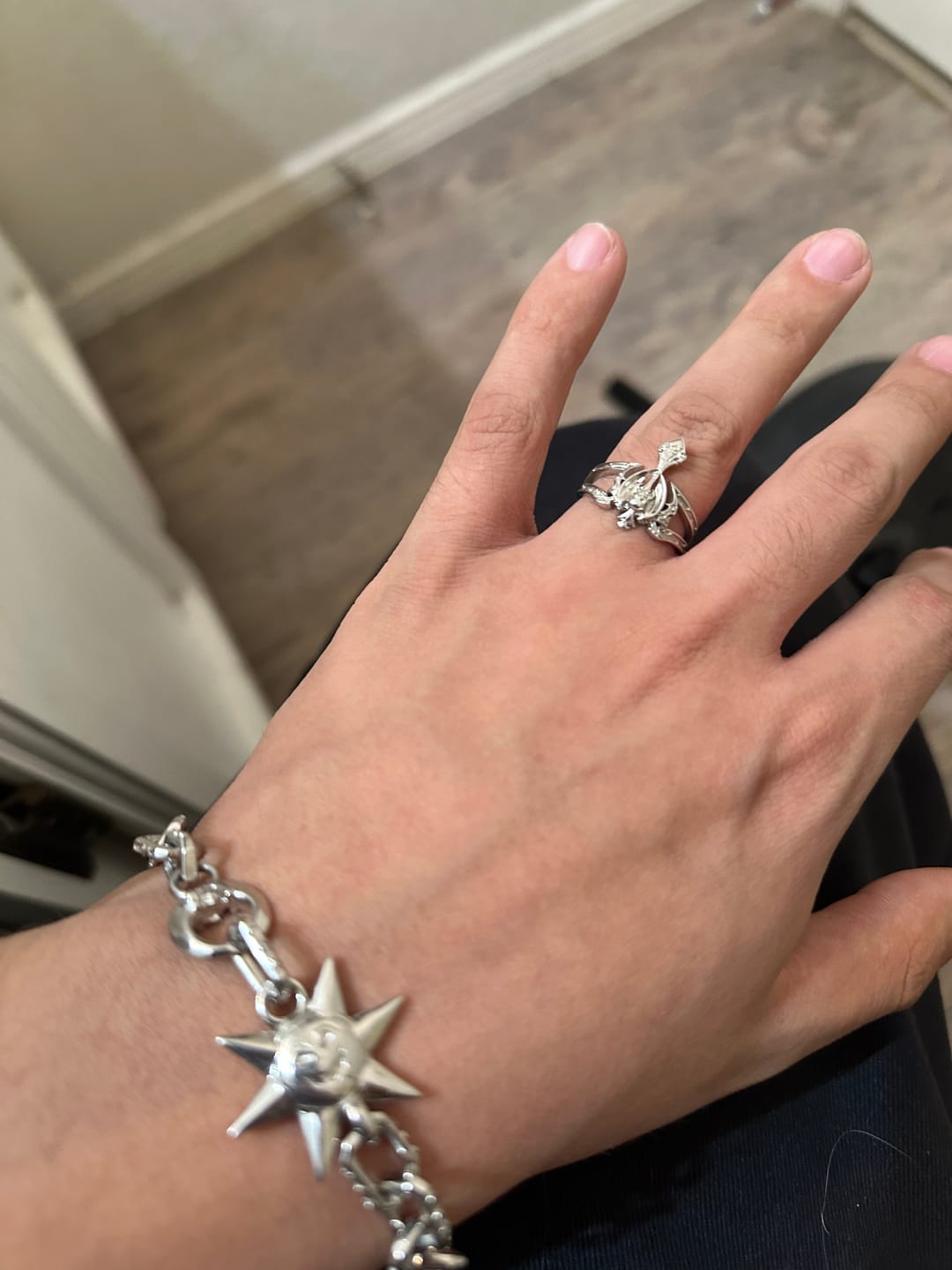 Customer photo review of TRIBAL CROSS RING