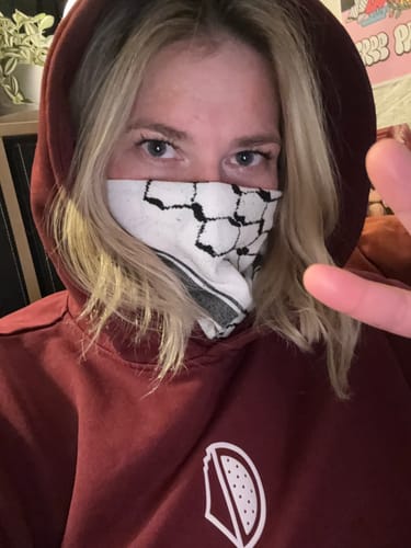 Customer photo review of Just Remember Hoodie - Bordeaux