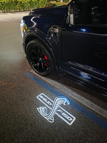 Customer photo review of Premium LED Side Mirror Projector Puddle Approach Lights for Ford F150 F250 F350 2015-2026 Including Lightning