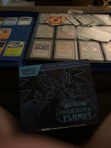 Customer photo review of Pokemon Phantasmal Flames Elite Trainer Box