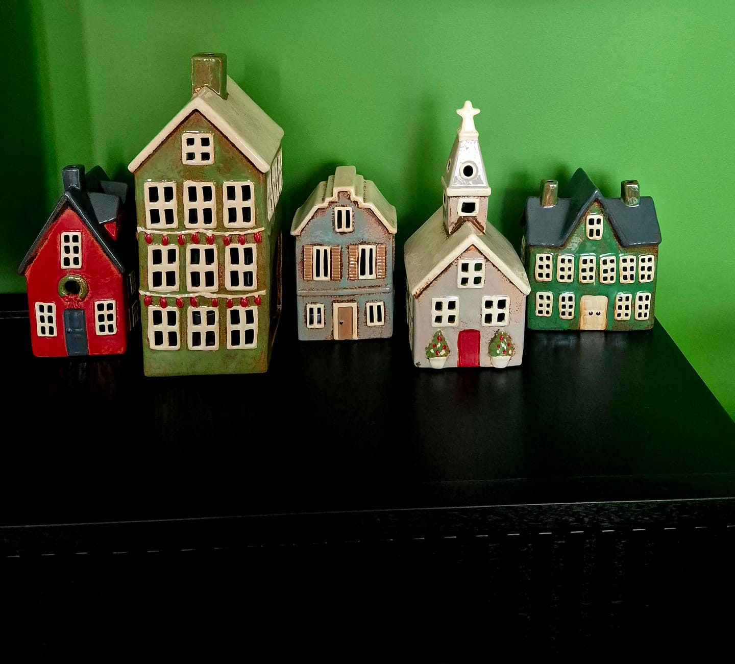 Customer photo review of Tea Light Christmas Church – Stone