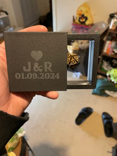 Josh B. review of Custom Anniversary D20 Dice – Personalized D&D Gift image 1 out of 1