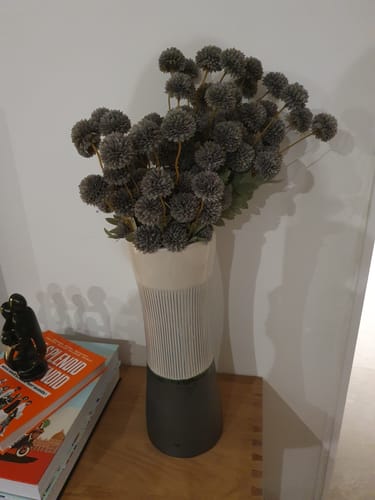 Customer photo review of Fleur de Kiku - Bleu-gris (20 tiges/ 100 pompons)