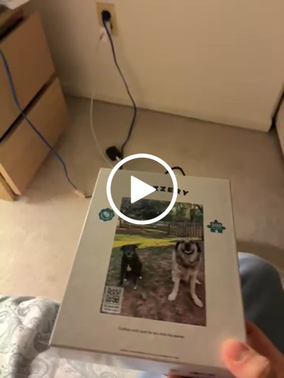 Customer video review of Custom jigsaw puzzle