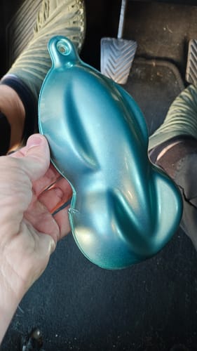 Customer photo review of Green Elegance Painted Sample (Grey Ground Coat)