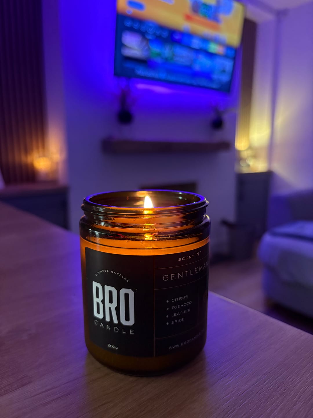 Customer photo review of The Gentleman Candle