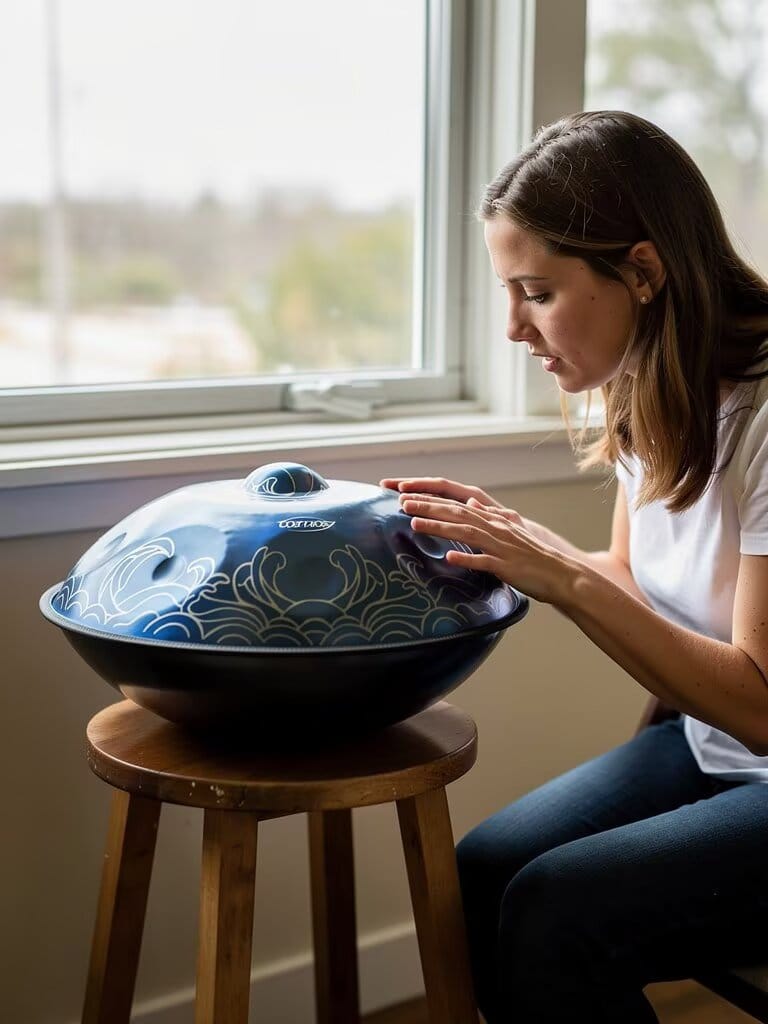 Customer photo review of Cosmoshandpan Handpan Drum - Dolwave | Handpan for Meditation & Yoga