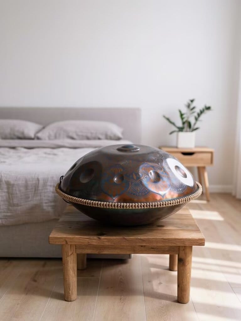 Customer photo review of Cosmos Handpan - Gerbera, 9/10/12 Notes in D Minor - Tambourine Gift Set