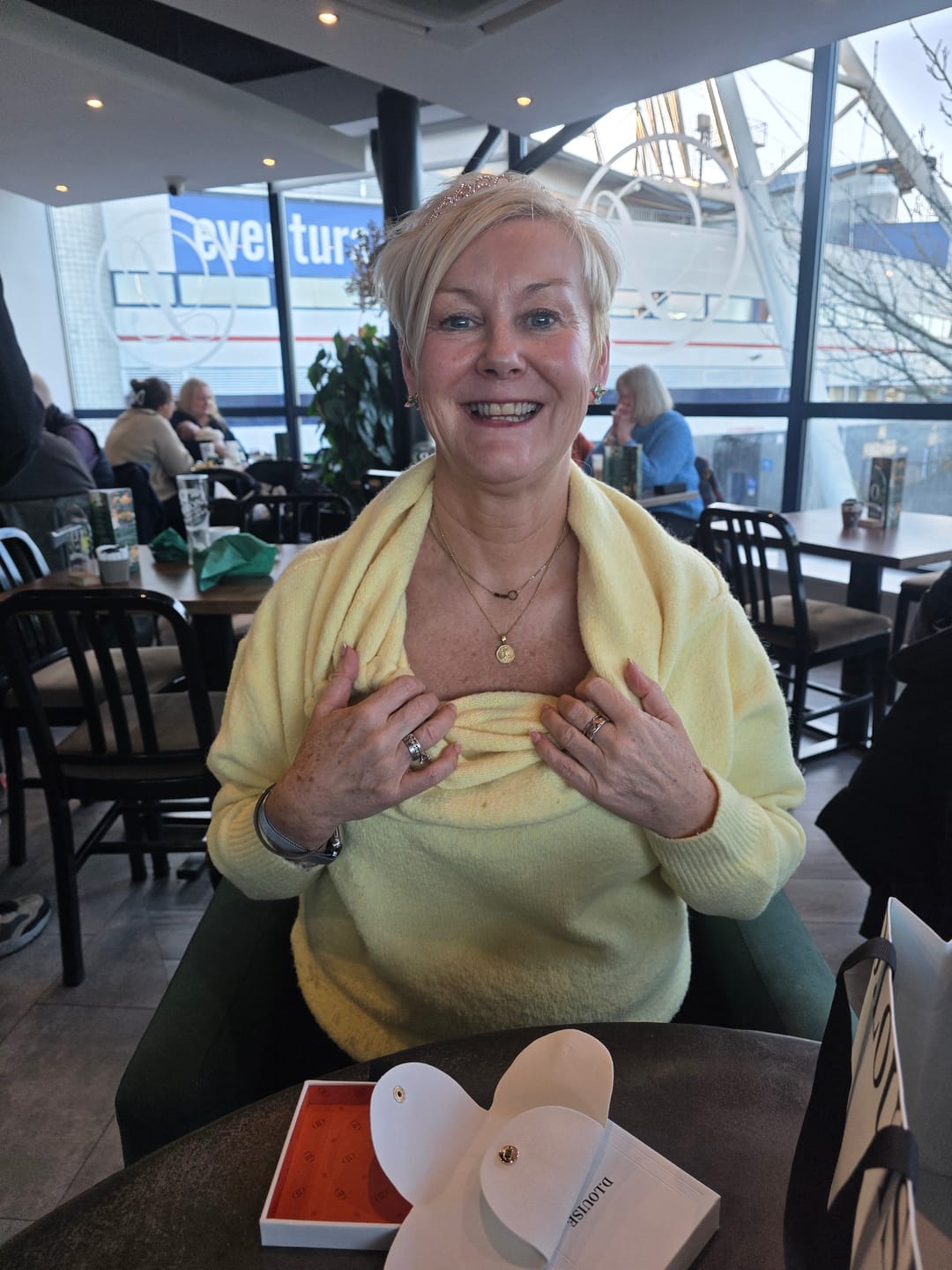 Customer photo review of St. Christopher Necklace - Stay Safe Wherever You Go