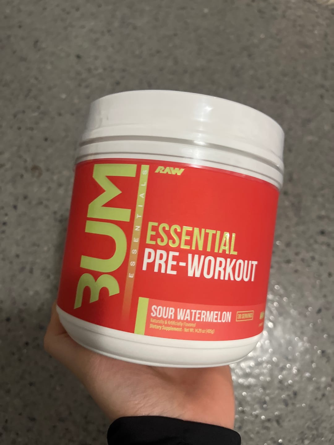 Customer photo review of CBUM - Essentiel Pre-Workout - 408g