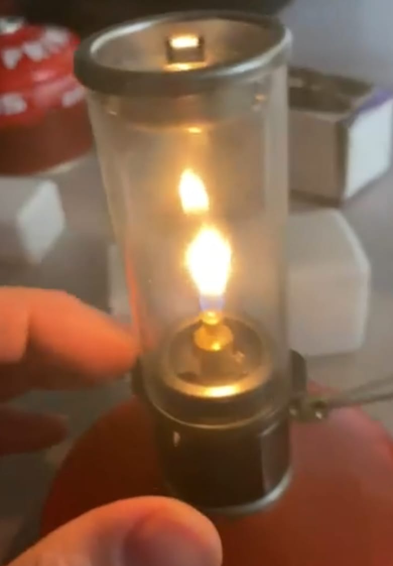 Customer photo review of Dreamlike Fuel-Powered Camping Lantern | Compact Outdoor Tent Light, Durable & Energy-Efficient, Battery-Free for Hiking & Adventures