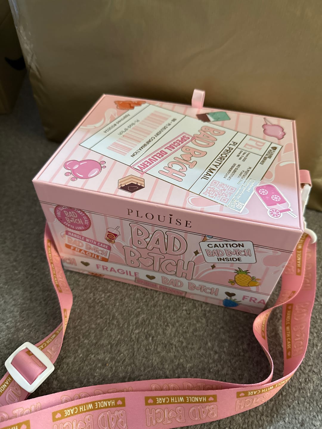 Customer photo review of P.Louise Bad Bitch Large Cube Box Bag