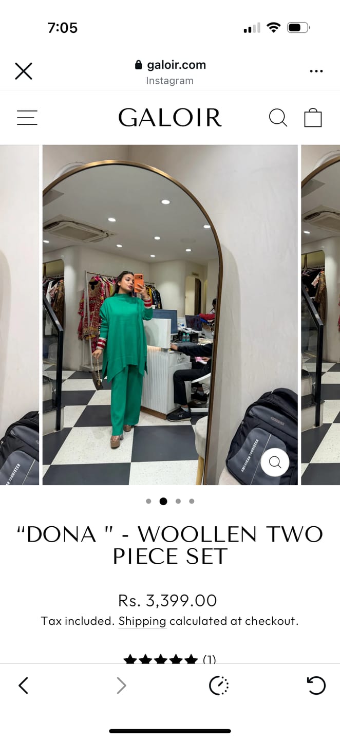 Customer photo review of “Dona ” - Woollen Two Piece set