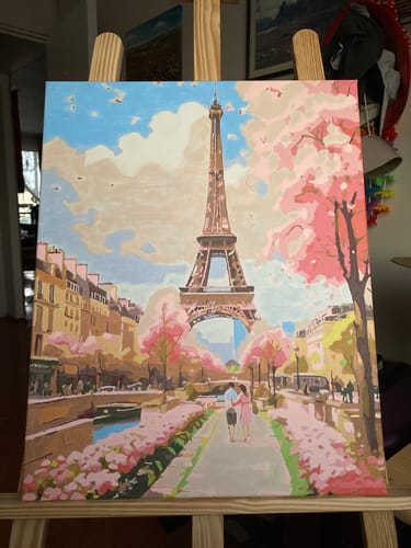 Customer photo review of Torre Eiffel (Pintura por Números) 40x50 cm