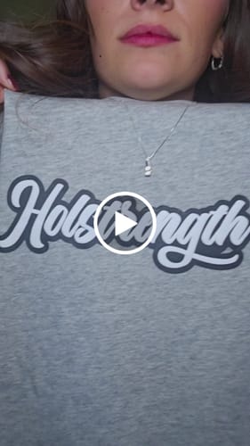 Customer video review of Puff Print Vintage Crew