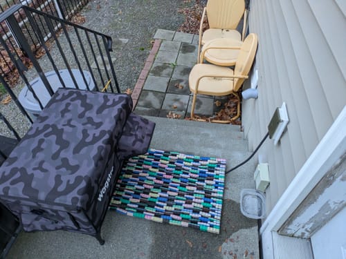 Customer photo review of AllGuard Outdoor Heated Cat House – Night Camo