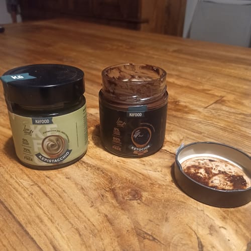 Customer photo review of KETOCIOK DARK 250G CREMA SPALMABILE NOCCIOLE IGP SENZA DOLCIFICANTI