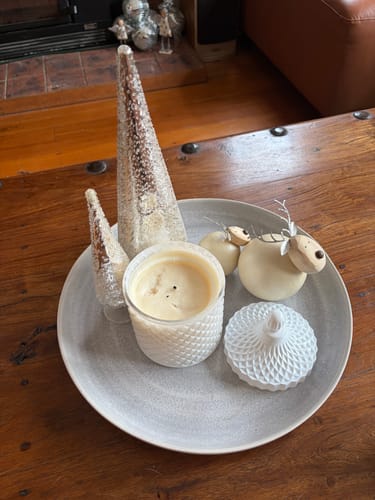 Customer photo review of Large White Geo - Soy Candle