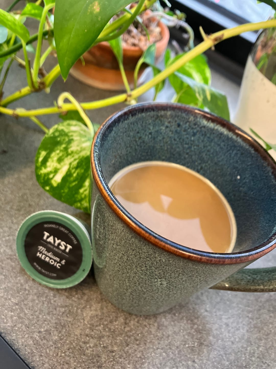 Customer photo review of Medium & Heroic Coffee Pods