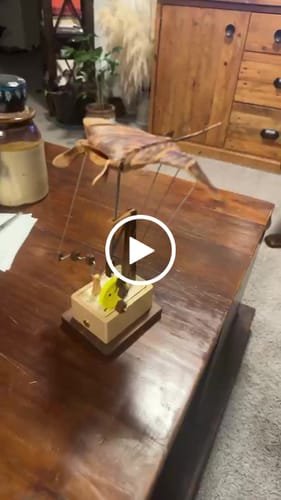 Customer video review of MarinerPoet™ Handcrafted Wooden Manta Ray Automaton