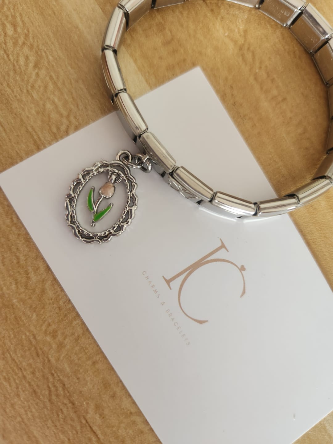 Customer photo review of Charm Tulipan rosa