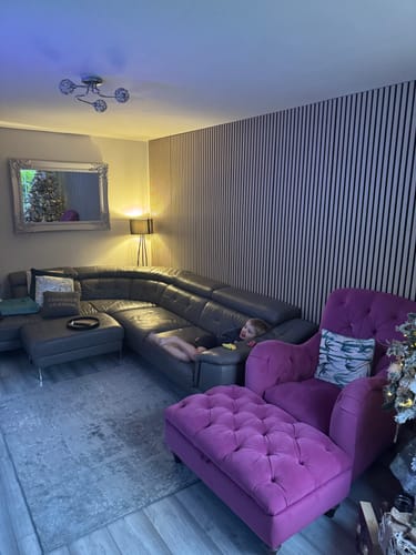 Customer photo review of Acoustic Slat Panel - Natural Oak