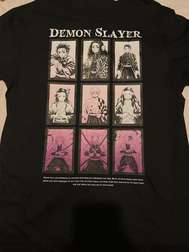 Customer photo review of Demon Slayer Collage - Shirt (custom made)