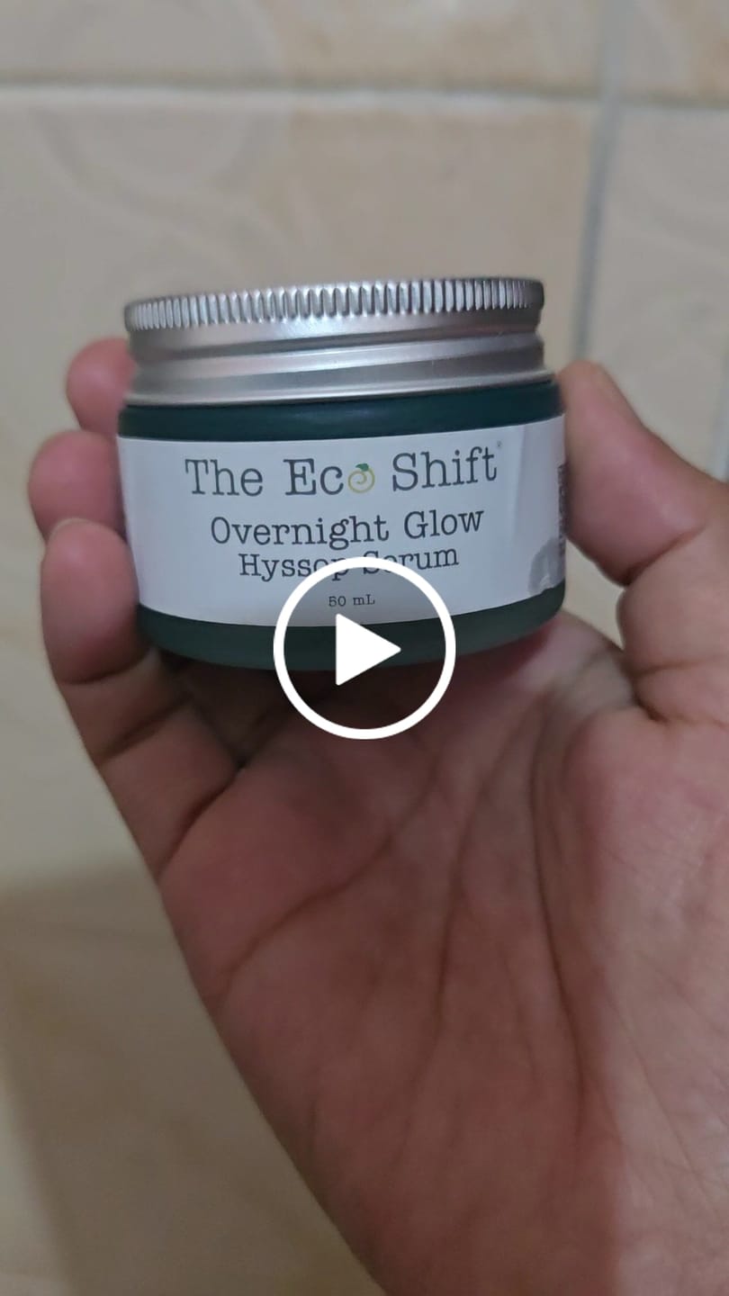 Customer video review of Overnight Glow Hyssop Face Serum 50g