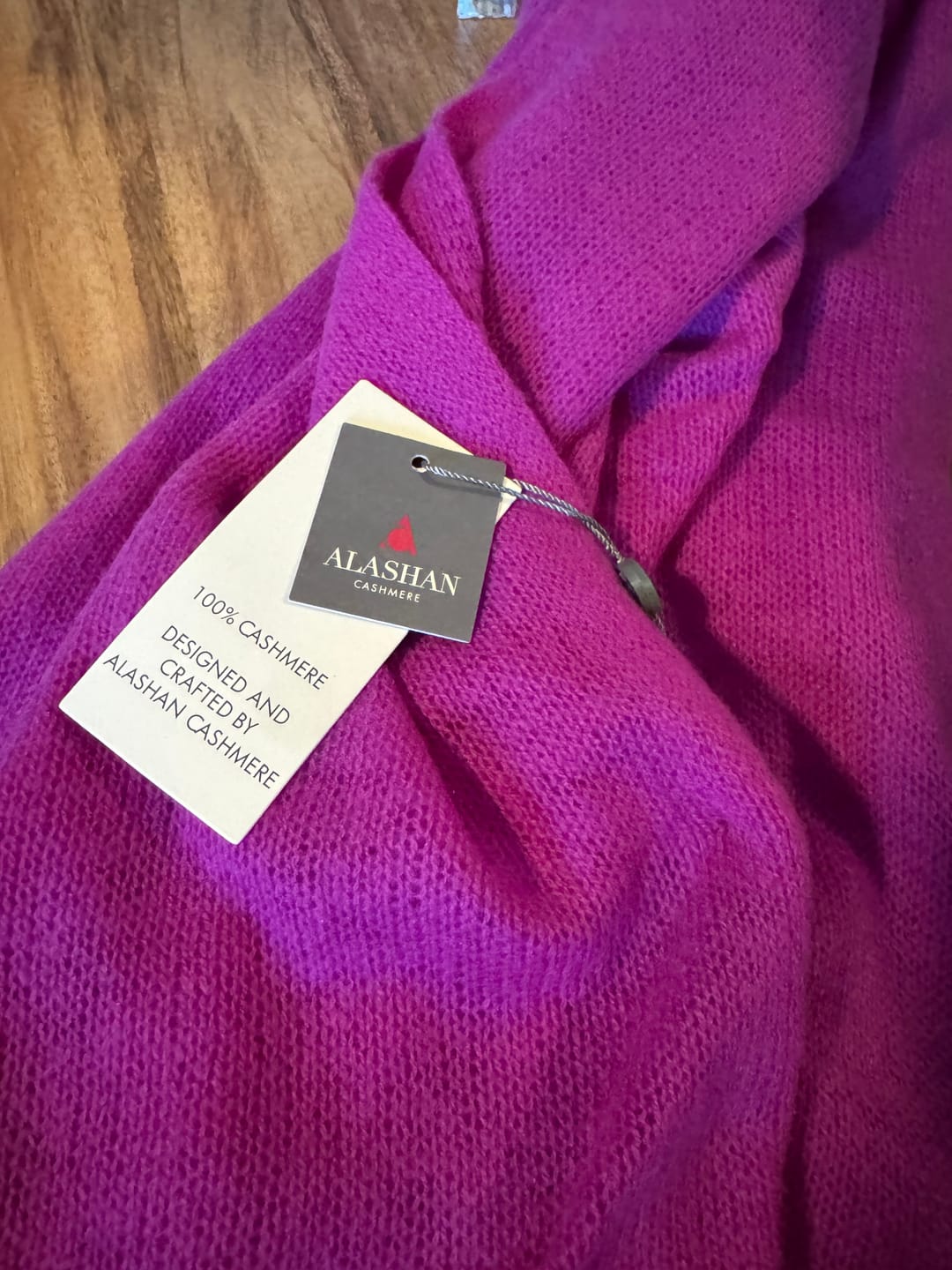 Customer photo review of Cashmere Breezy Travel Wrap