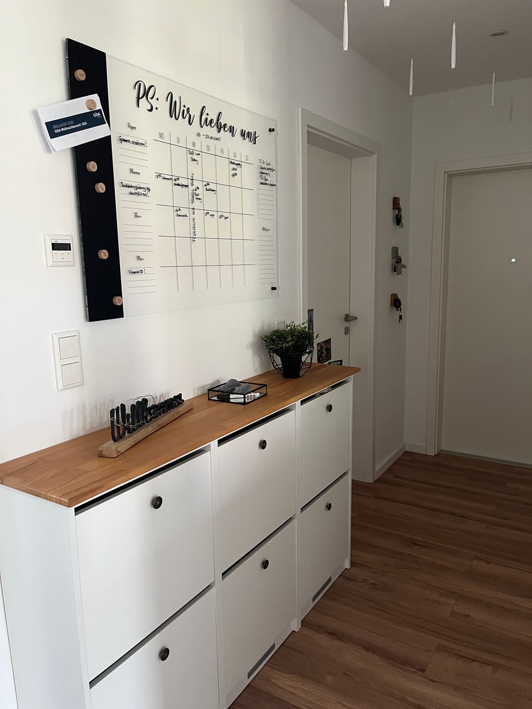 Customer photo review of Familienplaner für 4 Personen mit Magnetboard