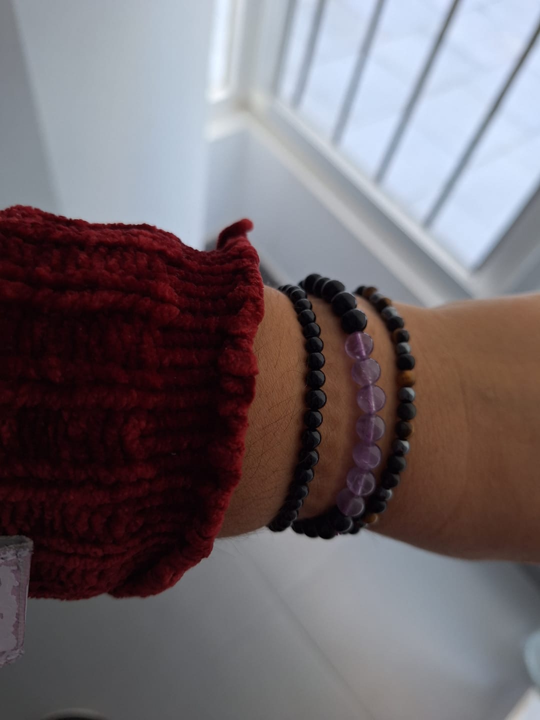 Customer photo review of Pulsera Turmalina negra | 4mm | Limpieza - Protección