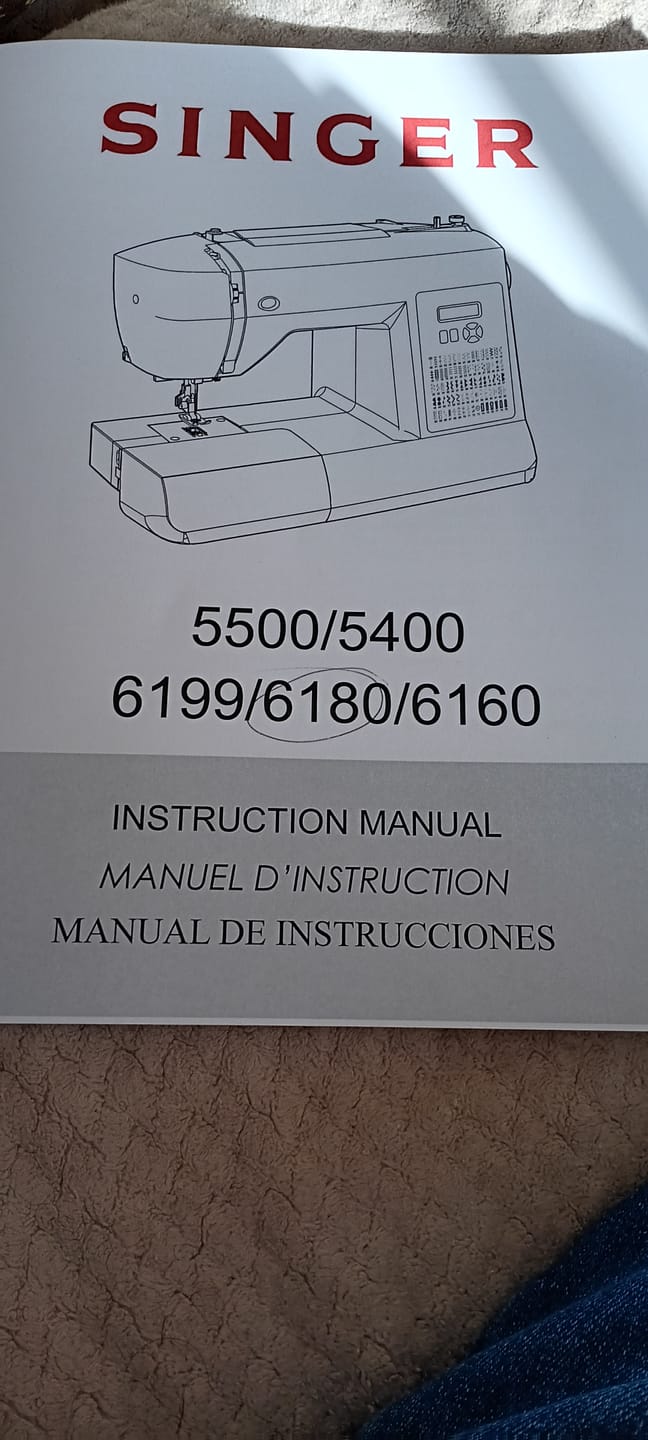 Customer photo review of Singer 6180 Instruction Manual