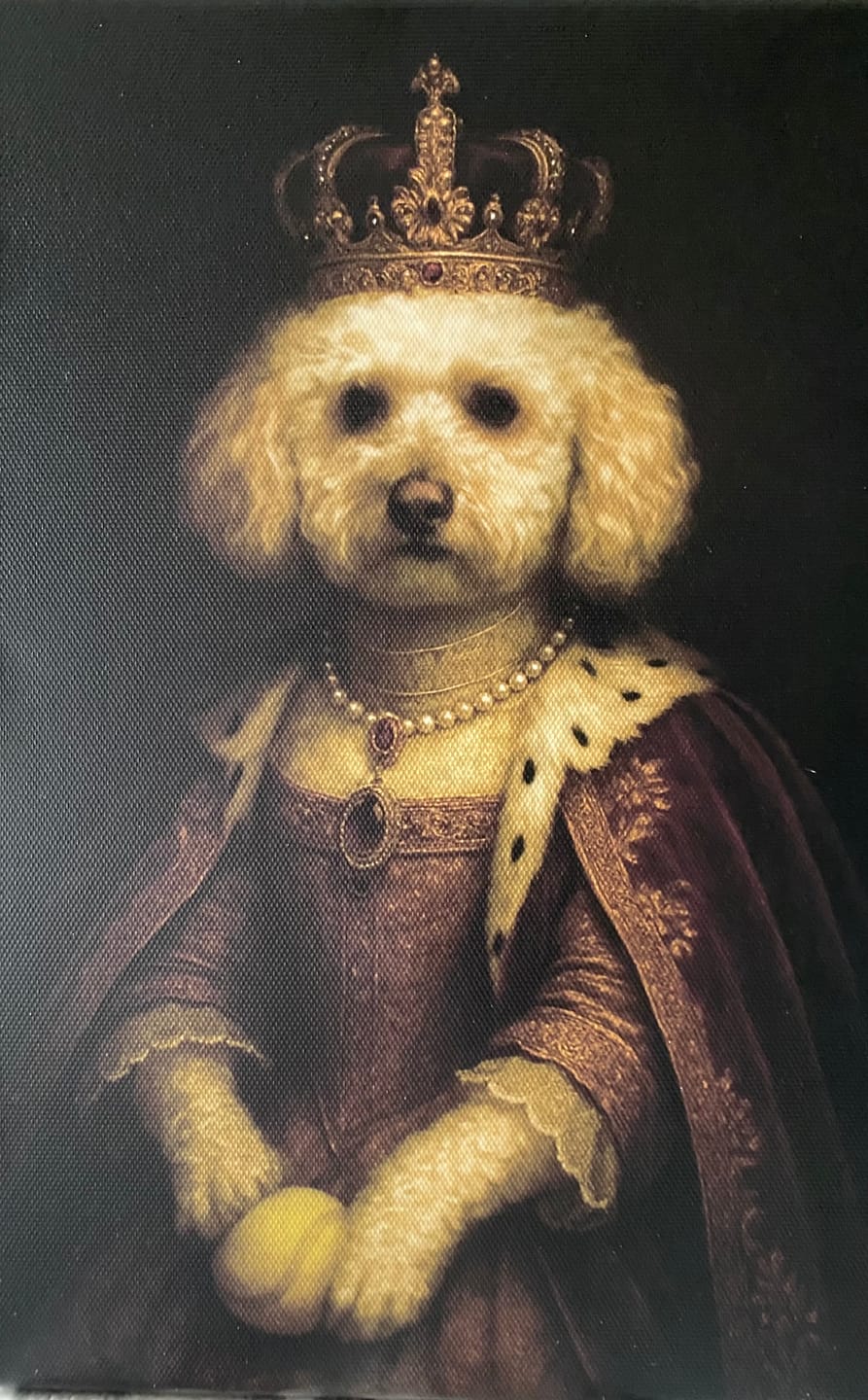 Customer photo review of Toile personnalisée - Portrait royal