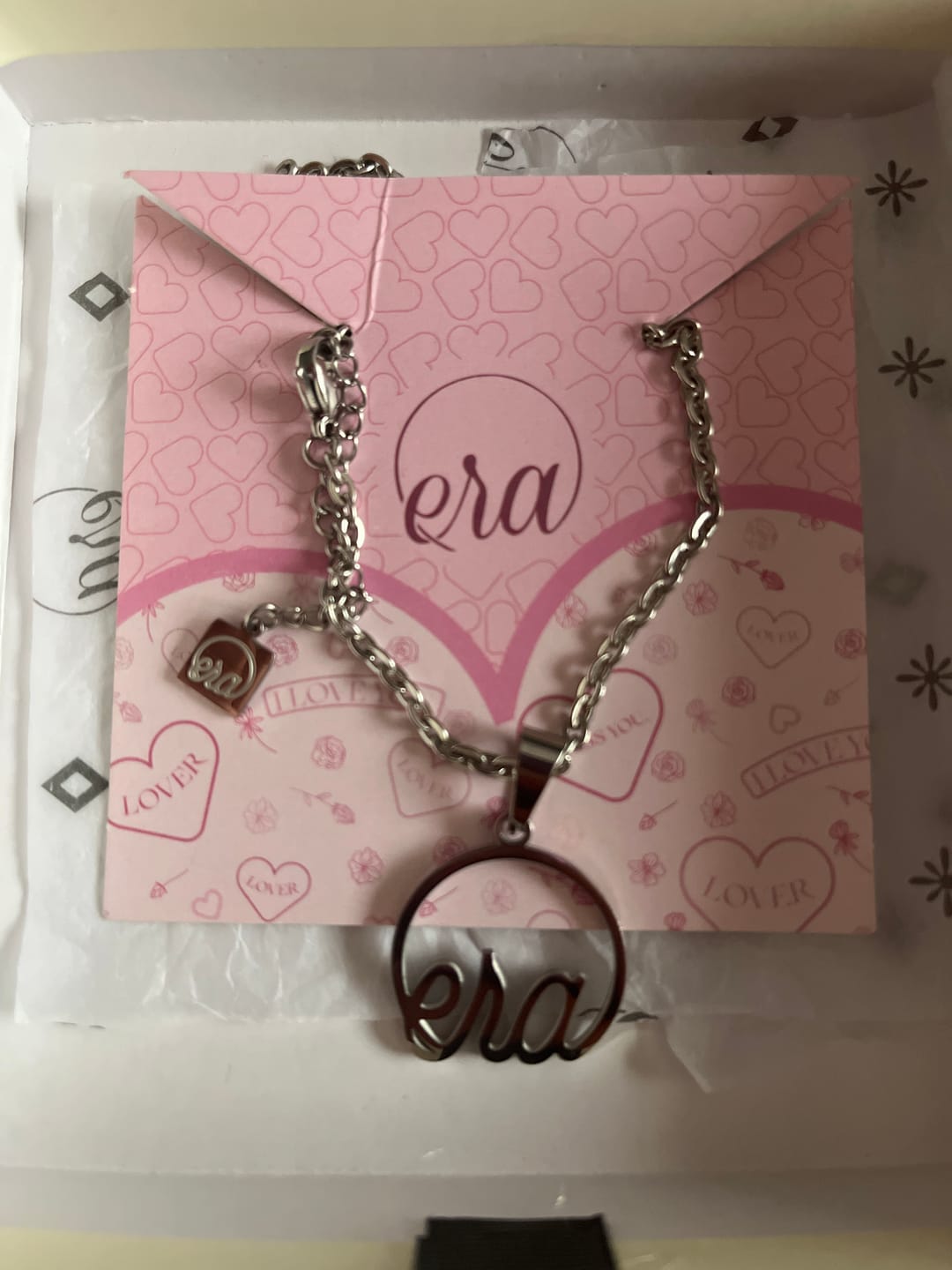 Customer photo review of Silver Era Necklace