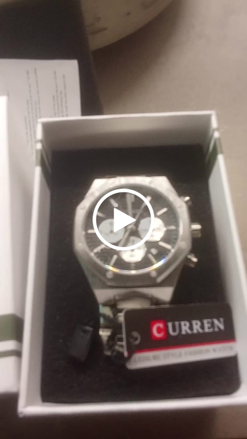 Customer video review of Curren Atene® orologio uomo acciaio