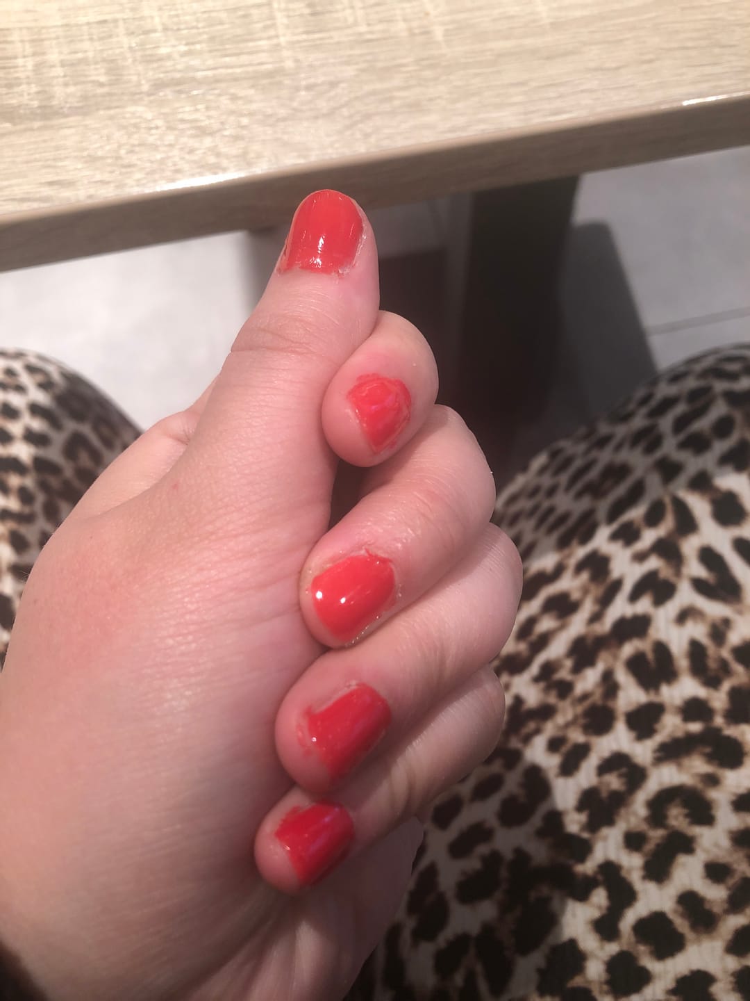 Customer photo review of Rose Red Dipping Powder