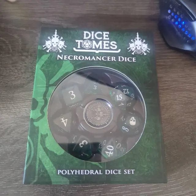 Customer photo review of Necromancer Polyhedral Dice Set
