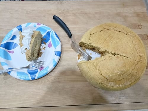 Customer photo review of Seasonal Cheesecake - Pumpkin