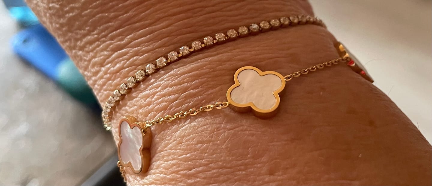 Customer photo review of Tennis Armband | 18K vergoldet