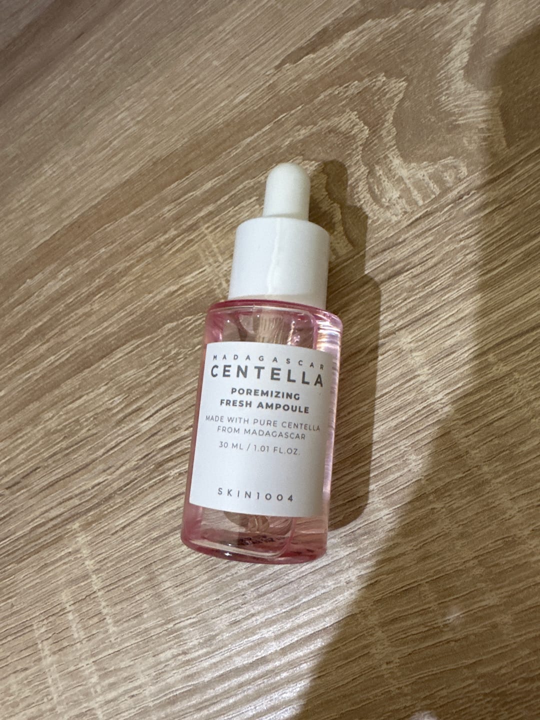 Customer photo review of Sebumu regulējoša ampula SKIN1004 Madagascar Centella Poremizing Fresh Ampoule