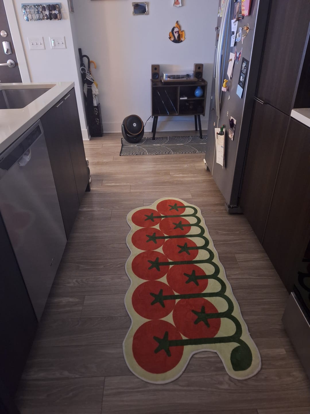 Customer photo review of Irregular Tomato Runner Rug by Johann Banta
