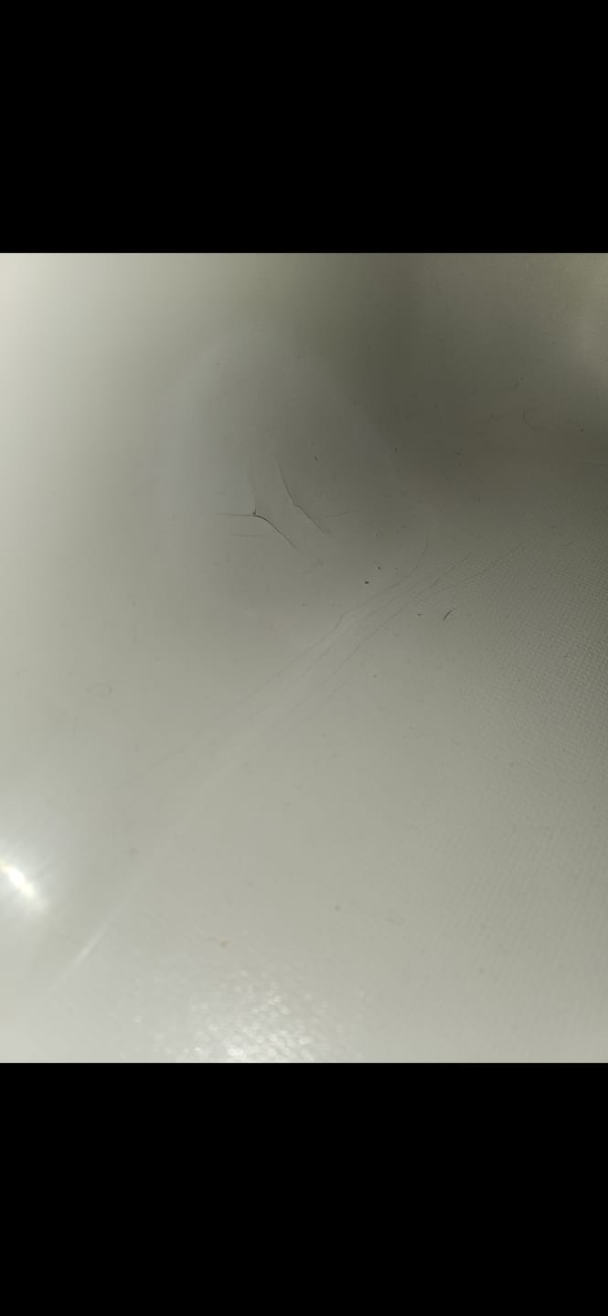 Customer photo review of Floor Crack Repair - Tub and Shower Repair Kit