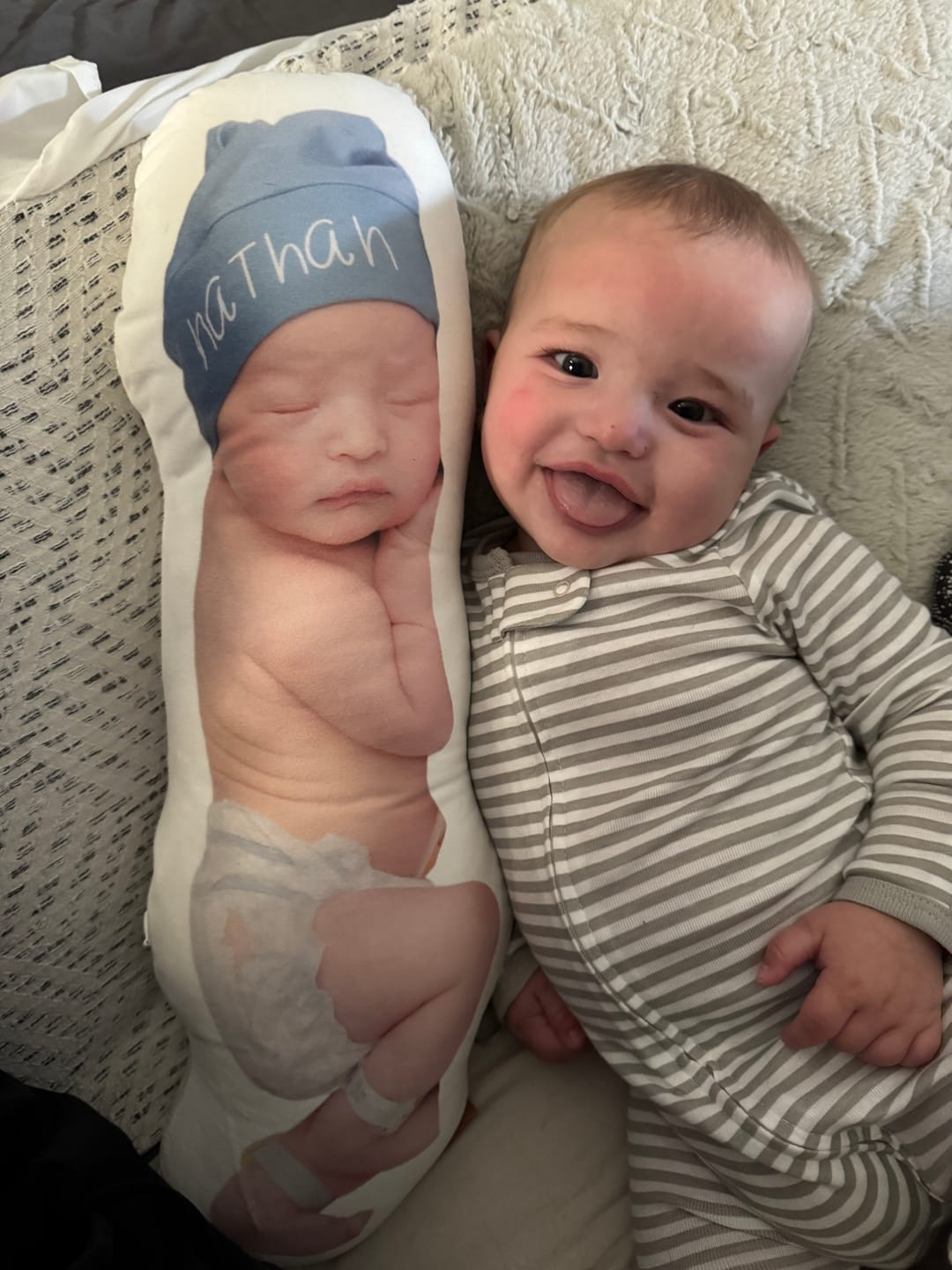 Customer photo review of Photo Birth Pillow