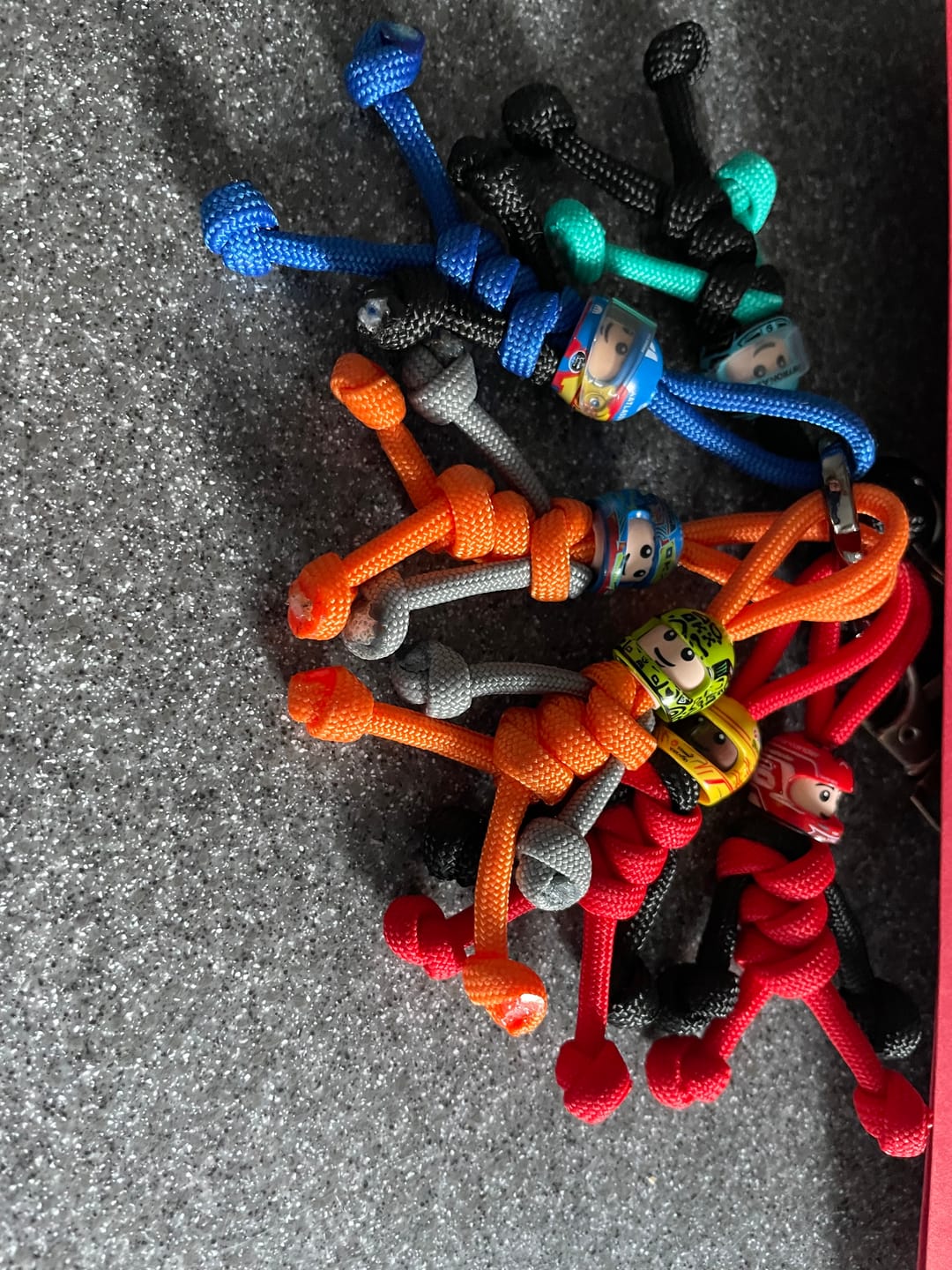Customer photo review of CS WIL 2025 Racing Paracord Buddy Keychain