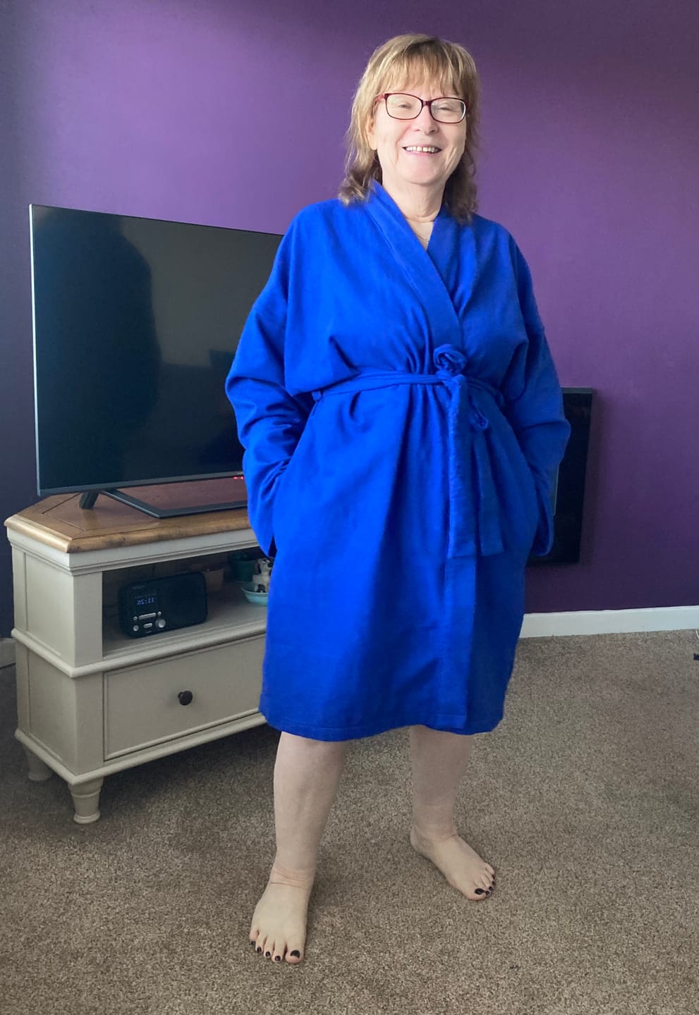 Customer photo review of Plain Brushed Cotton Fabric