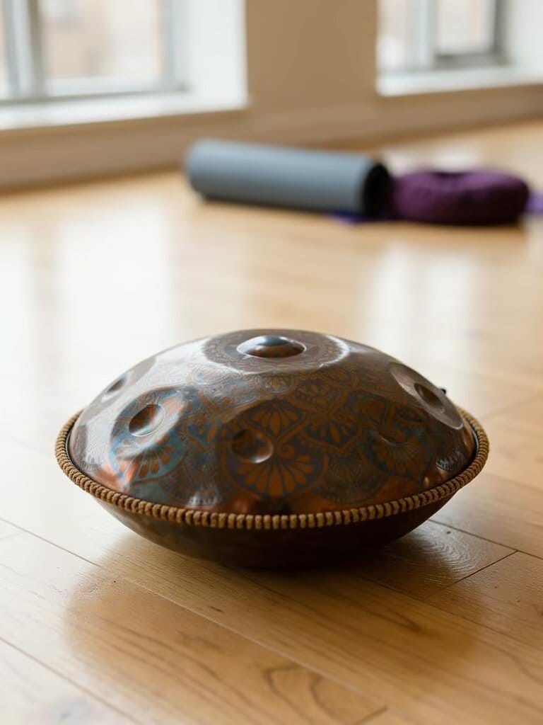 Customer photo review of Cosmos Handpan - Gerbera, 9/10/12 Notes in D Minor - Tambourine Gift Set