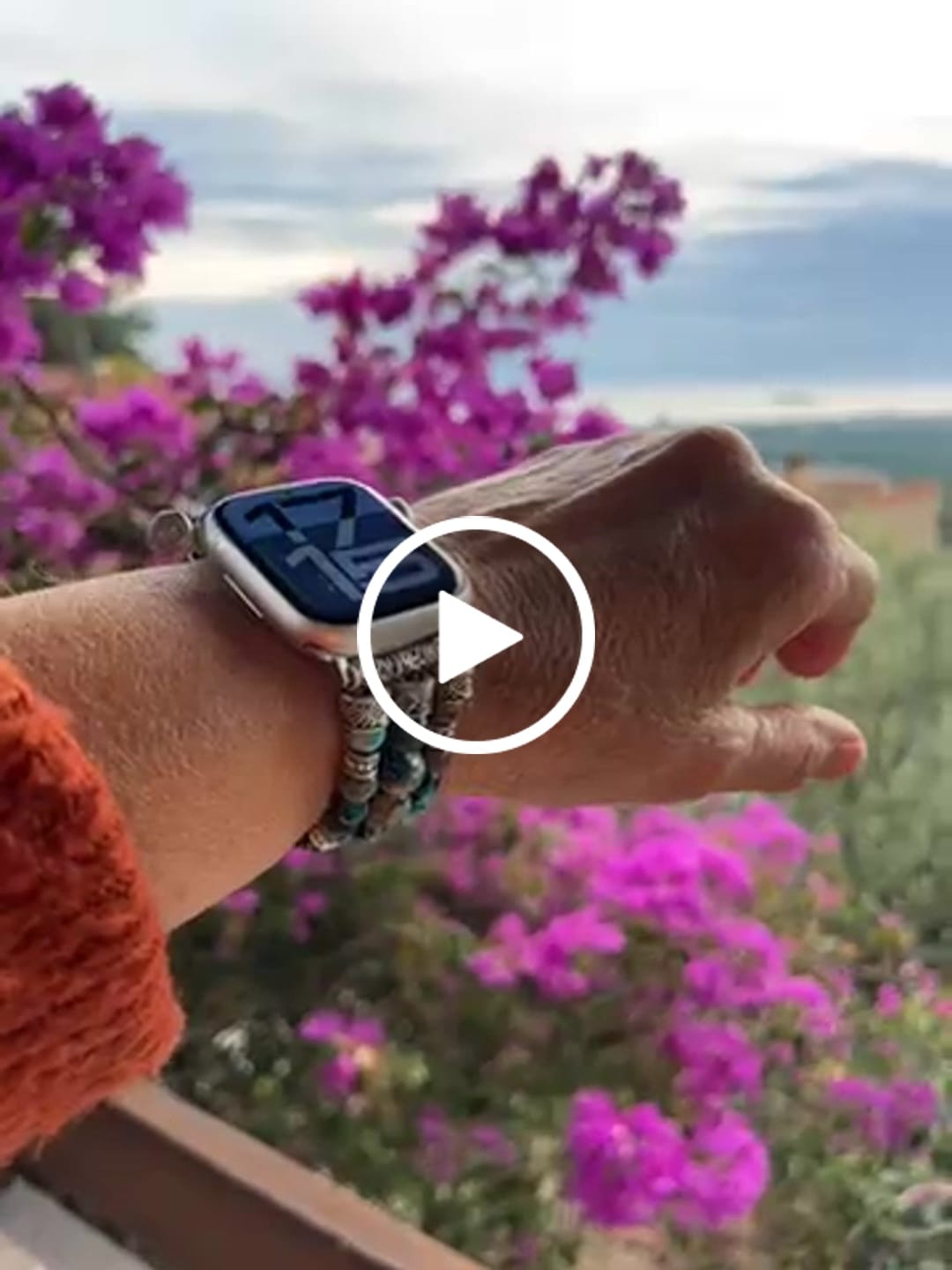 Customer video review of Imperial Jasper Stretch Apple Watch Strap